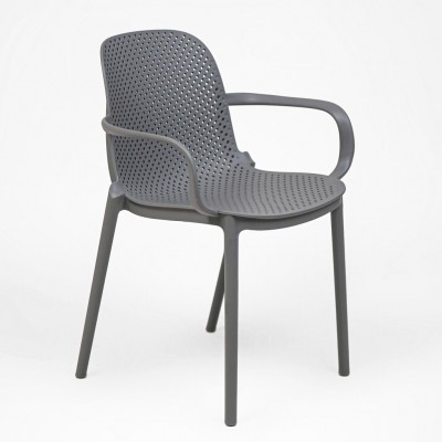 Kėdė HERO plastikinė lauko (Pilka)